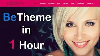 BeTheme wordpress complete tutorial [upl. by Eibo]