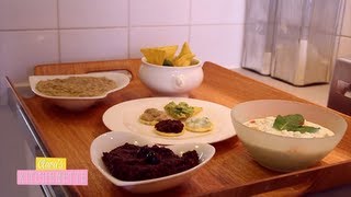 Dips en Folie Tapenade Tzatziki Caviar dAubergine Guacamole  Claras Kitchenette  Episode 12 [upl. by Enoyrt183]