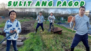 WORTH IT ang PAGOD  Para lng kaming naglalarong mag Ama  Allotment sa UK 🇬🇧 [upl. by Earl]