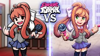 Monika meets Monika High School Conflict but its Monika VS Monika [upl. by Ranee]