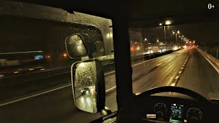 POV Rainy Night driving NL Uk NL Nikotimer [upl. by Llyrpa]