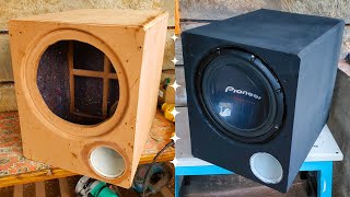 How To Build 12Inch Subwoofer Enclosure DIY TIMELAPSE [upl. by Yvad469]