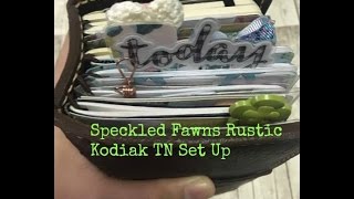 Planner Set Up Speckled Fawns Rustic KodiakTN [upl. by Ramoj772]