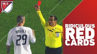 Most Ridiculous Red Cards in MLS [upl. by Novahc]