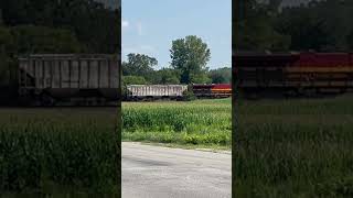 Westbound CPKC train  1 locomotive leading shorts [upl. by Stoddart]