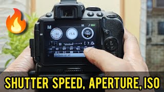 How to adjust Shutter Speed Aperture and ISO in Nikon D5300 [upl. by Gyatt101]