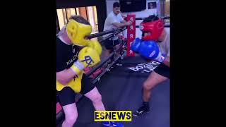 Canelo sparring  esnews boxing [upl. by Moselle]