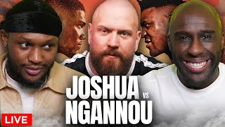 ANTHONY JOSHUA vs FRANCIS NGANNOU LIVESTREAM  ft Viddal Riley Leon Wills amp True Geordie [upl. by Norita]