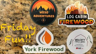 More Sticker Fun  A sticker reveal firewood wood woodhounds stickers fellowship2024  026 [upl. by Maura]