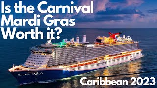 Is The Carnival Mardi Gras Worth It Caribbean Cruise 2023 [upl. by Kendricks]