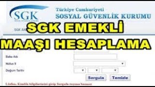 EMEKLİ MAAŞI SORGULAMA [upl. by Sima]