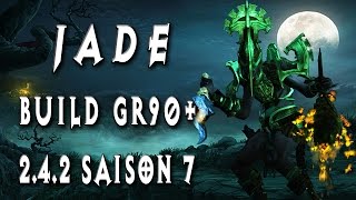 JADE GR90  Build Féticheur  Diablo 3 242 Saison 7 [upl. by Shelah]