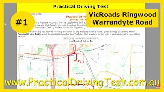 Practical Driving Test VicRoads Ringwood Audio Guide 1  actual drive with spoken instructions [upl. by Wulf]