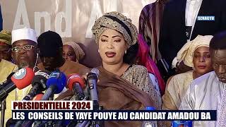 Campagne parrainage présidentielle 2024 à Touba Mbacké Les conseils de Yaye POUYE à Amadou Bâ [upl. by Ayaladnot610]