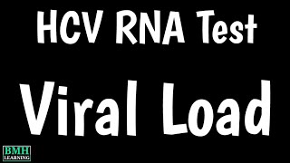 HCV RNA Test  HCV Viral Load  Hepatitis C Viral Load  Quantitative Approach  HCV RNA Testing [upl. by Aisat]