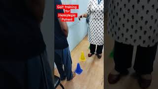 Gait training for hemiplegic patient youtube youtubeshorts strokerehab rehabilitation [upl. by Aenneea]