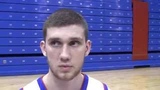 Kansas sophomore Svi Mykhailiuk from KU media day [upl. by Allissa]