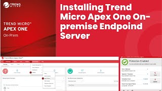 Installation of Trend Micro Apex One Onpremise Endpoint server StepbyStep Installation with SQL [upl. by Thalassa]