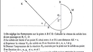 DYNAMIQUE ExercicesCorrigés détaillés sur le mouvement du centre d’inertie partie04Bac2 [upl. by Arraic]