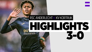 HIGHLIGHTS RSC Anderlecht  KV Kortrijk  Croky Cup 2122  Qualified for the semis [upl. by Atter]