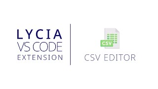 CSV Editor  Lycia Visual Studio Code Extension  Querix [upl. by Fernandez]