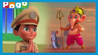 Little Singham Aur Ganesh Ji Ke Adventures 🐘  Happy Ganesh Chaturthi 🙏 Festival  PogoChannel [upl. by Ailemak]