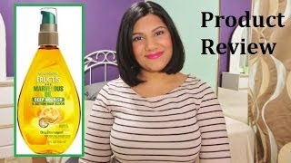 Garnier Fructis Marvelous Oil Deep Nourish 5 Action Hair Elixir Review [upl. by Ailido]