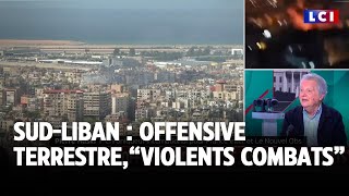 Liban  offensive terrestre de larmée israélienne de quotviolents combatsquot menés au sud [upl. by Arita]