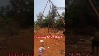 DMC method 👷‍♂️ pile foundation dmc pilefoundation piles foundation tripod boring workers [upl. by Nitsrek]