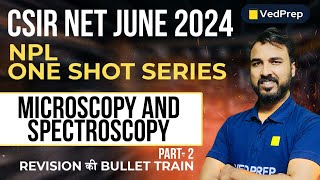 Microscopy amp Spectroscopy One Shot Revision  CSIR NET JUNE EXAM 2024 P2 VedPrep Biology Academy [upl. by Asile]