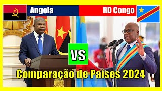 Angola X República Democrática do Congo  Comparação dos Países 2024 [upl. by Balduin]