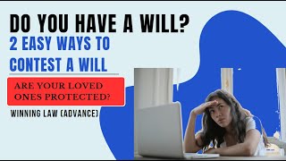 2 Easy Ways to Contest a Will in Texas wwwlawofficehoustoncom [upl. by Vilberg208]