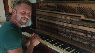 Tutorial Accordare pianoforte metodo semplice  Tune old piano Simple method [upl. by Nedgo]