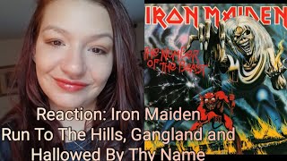 Reaction Iron Maiden Run To The HillsGanglandHallowed Be Thy Name [upl. by Norene906]