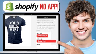 How To Create Custom Product Options For Customizable Products In Shopify Without App 2024 [upl. by Nayab181]