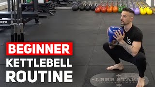 15Minute Beginner Kettlebell Workout  FOLLOW ALONG [upl. by Asilenna]