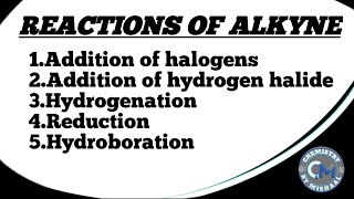 Reactions of Alkynes  Organic Chemistry [upl. by Reffotsirhc]