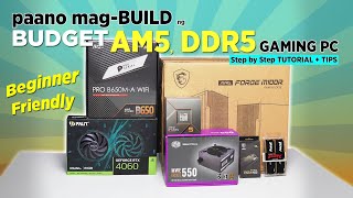 VLOG paano magBUILD ng BUDGET AM5 Ryzen 7000 DDR5 Gaming PC Ph [upl. by Oinafipe]