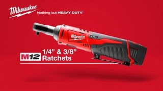 Milwaukee® M12™ 14quot and 38quot Cordless Ratchets [upl. by Yesnyl5]