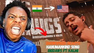 ISHOWSPEED reacts to BIG DAWGS ft HANUMANKIND 😱🔥 [upl. by Ailicec]