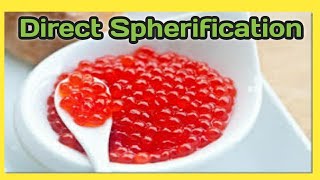 demonstration direct spherification  easy molecular gastronomy  chili spherification molecular [upl. by Leirraj]