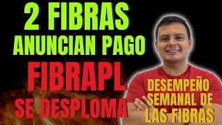 Desempeño Semanal de las FIBRAS  2 FIBRAS Anuncian Pago Fibra Prologis FIBRAPL14 Se Desploma [upl. by Etteloc]