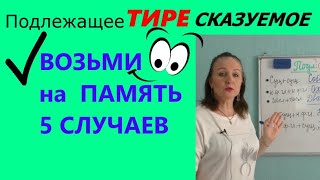 КОГДА ставим ТИРЕ между ПОДЛЕЖАЩИМ и СКАЗУЕМЫМ [upl. by Nosiaj]