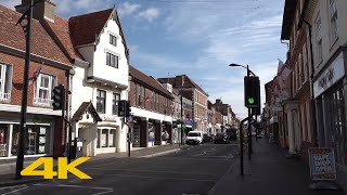 Newport Pagnell Walk Town Centre【4K】 [upl. by Duffy]