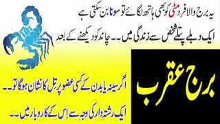 Scorpio Horoscope and astrology  Personality Detail In Urdu  Anam Home Remedy [upl. by Nestor257]