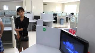 Touring A Completely Empty Computer Room in North Korea [upl. by Goulet639]