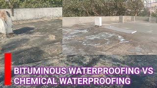 Which Is Better Bituminous Waterproofing Or Chemical Waterproofing [upl. by Ahsikar]