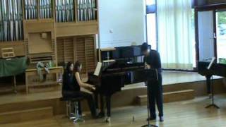 Bohuslav Martinu Sonatina for clarinet and piano part 2 Merkurio Karalis live in Winterthur [upl. by Mcnelly]