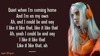 Billie Eilish  when the partys over Lyrics [upl. by Tahp526]