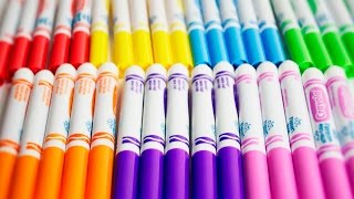 Crayola MarkersLearning colors and counting 15 [upl. by Eedyaj]